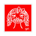 Grit Girl Red Sticker — Bold Kiss-Cut Laptop Decal - FMLxArt Store