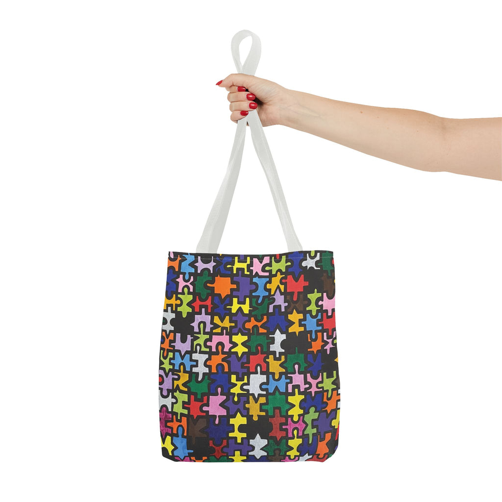 Puzzle Piece Painting All-Over Print Tote Bag - FMLxArt Store