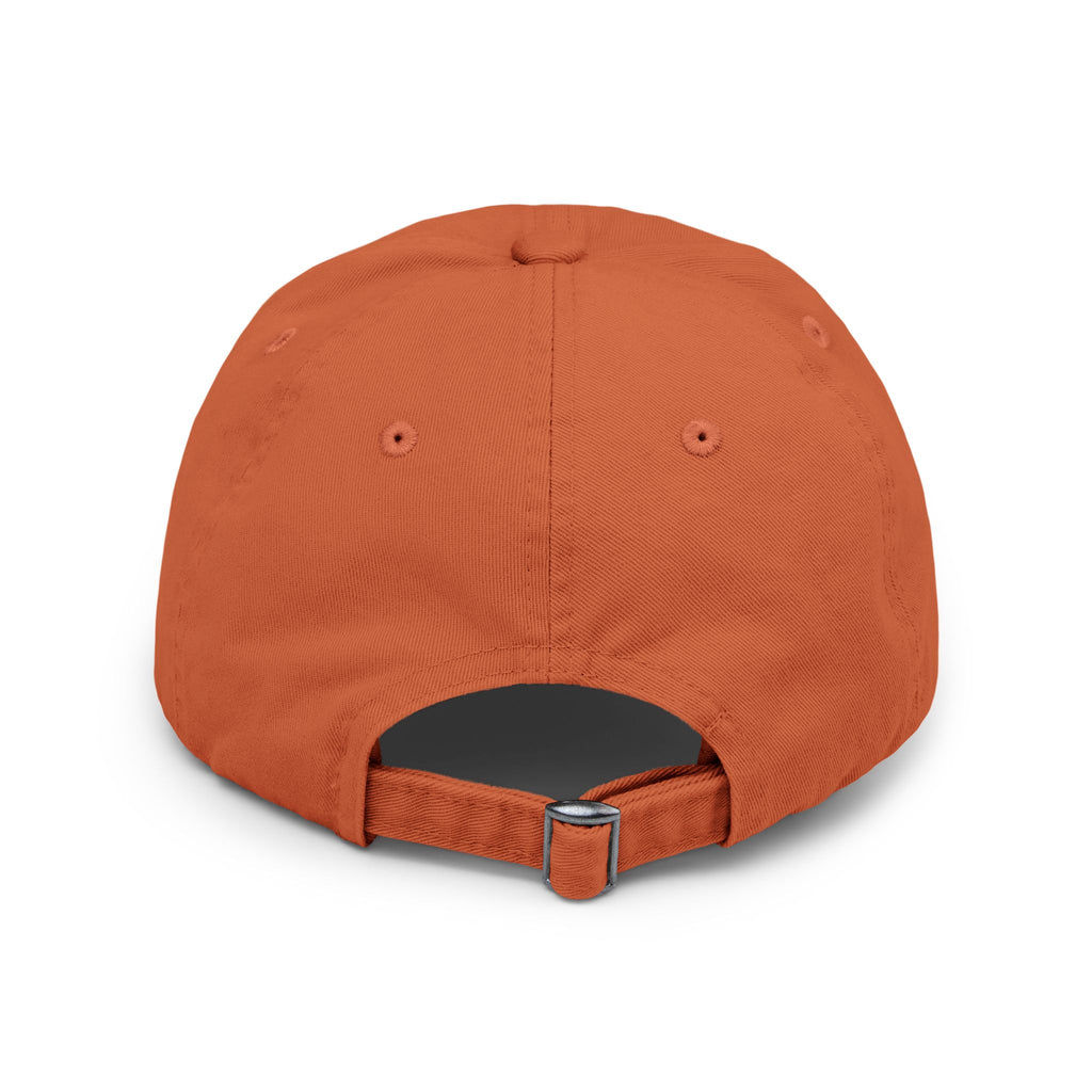 Burnt Orange 'Specs Grit Boy' Distressed Cap - FMLxArt Store