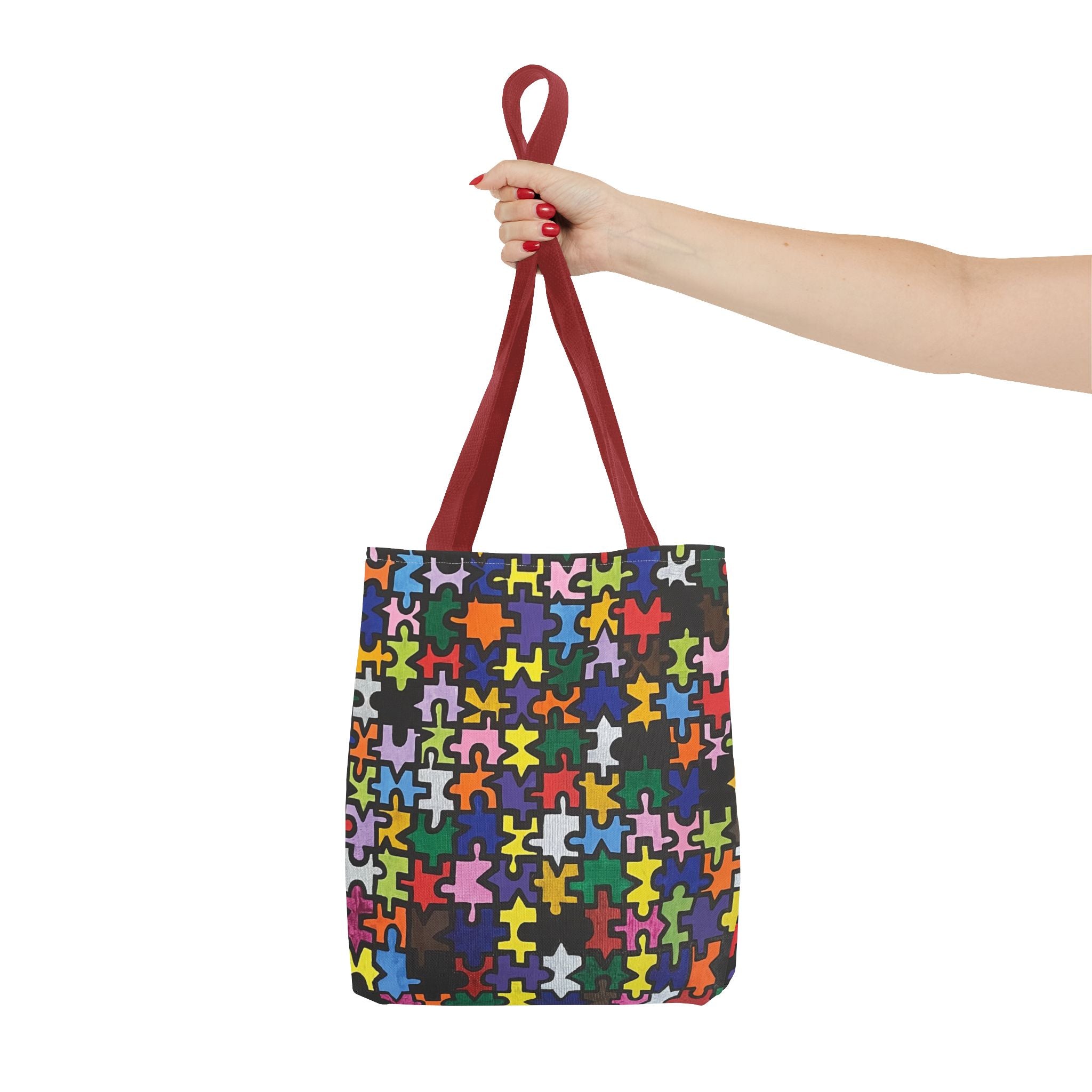 Puzzle Piece Painting All-Over Print Tote Bag - FMLxArt Store