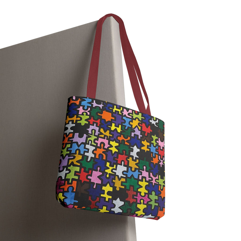 Puzzle Piece Painting All-Over Print Tote Bag - FMLxArt Store