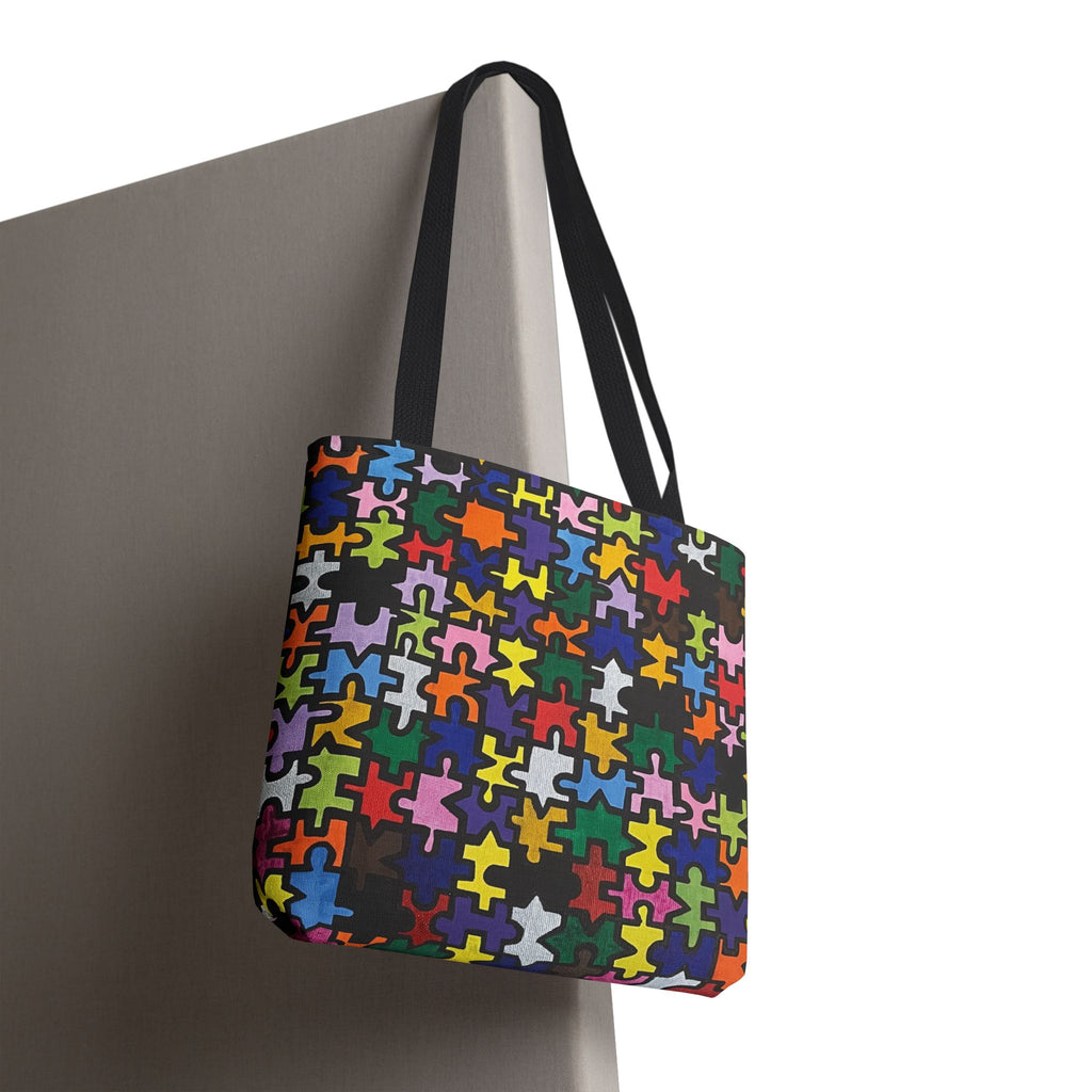 Puzzle Piece Painting All-Over Print Tote Bag - FMLxArt Store