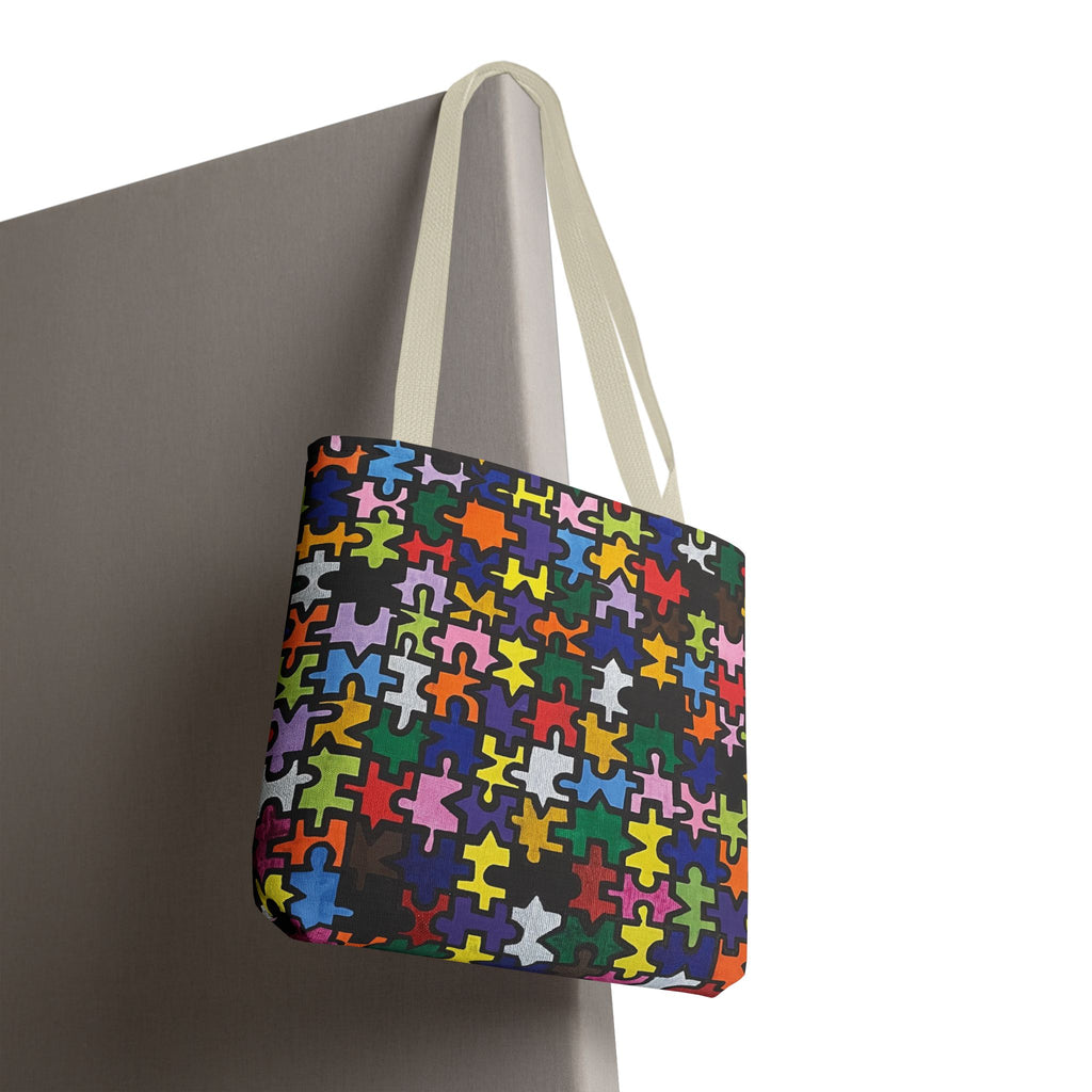 Puzzle Piece Painting All-Over Print Tote Bag - FMLxArt Store