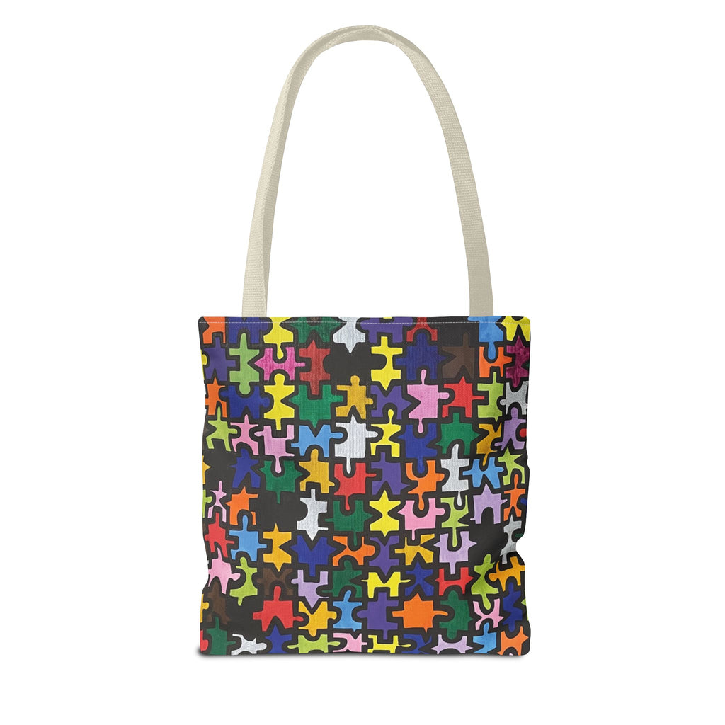 Puzzle Piece Painting All-Over Print Tote Bag - FMLxArt Store
