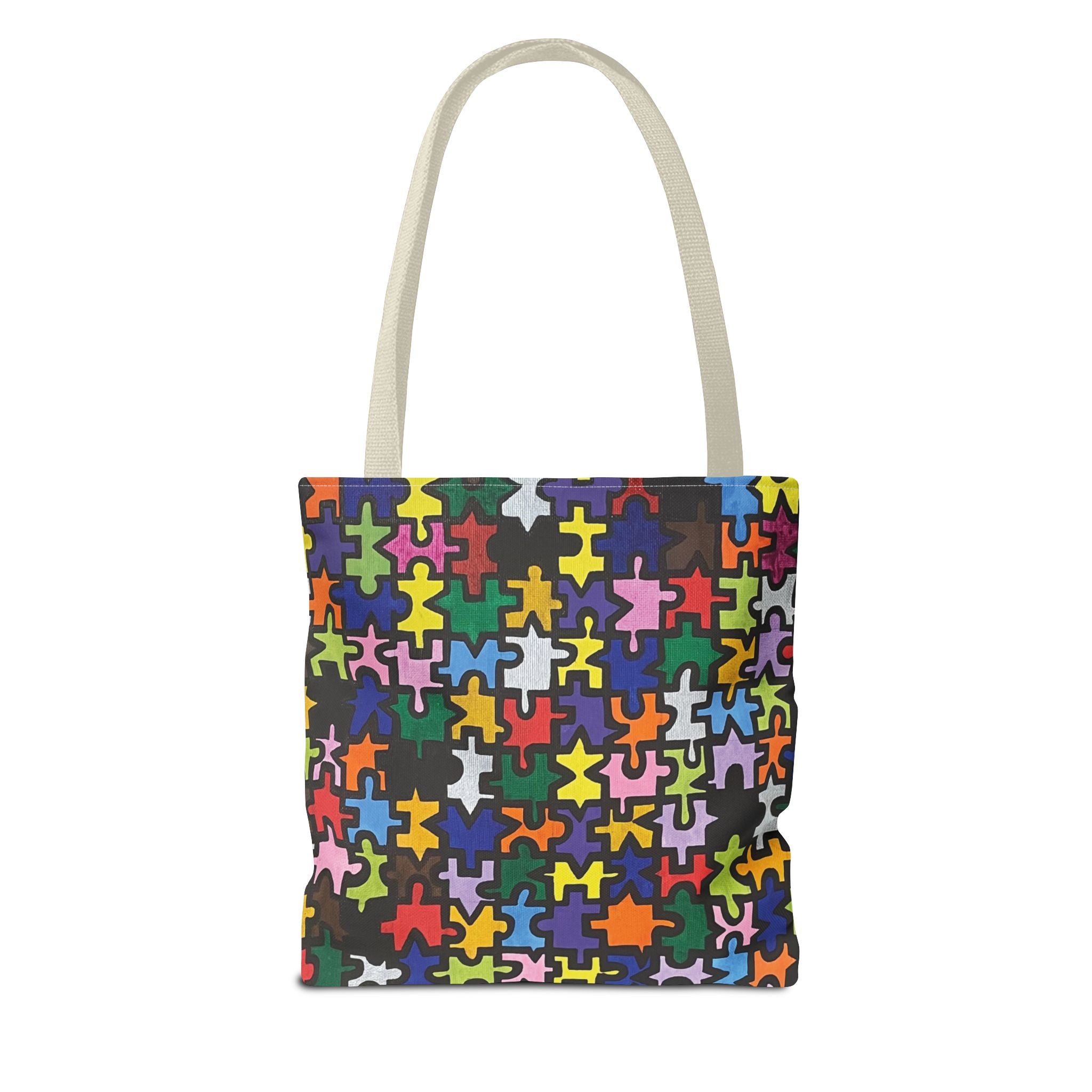 Puzzle Piece Painting All-Over Print Tote Bag - FMLxArt Store